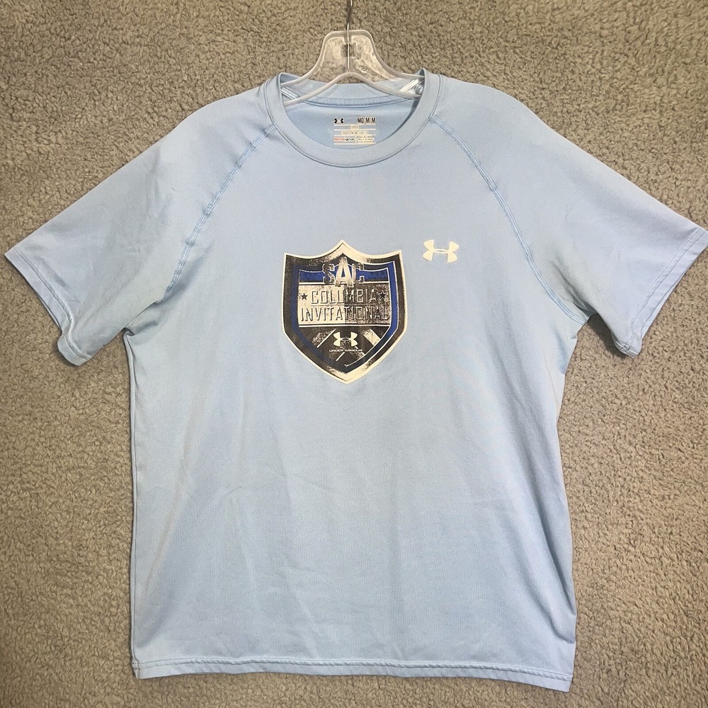 Under Armour x Columbia University T Shirt Men's Sz‎ M Blue SAC Invitational Tee